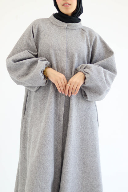 Tiana Dress Coat In Grey