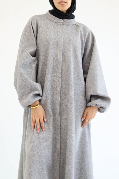 Tiana Dress Coat In Grey