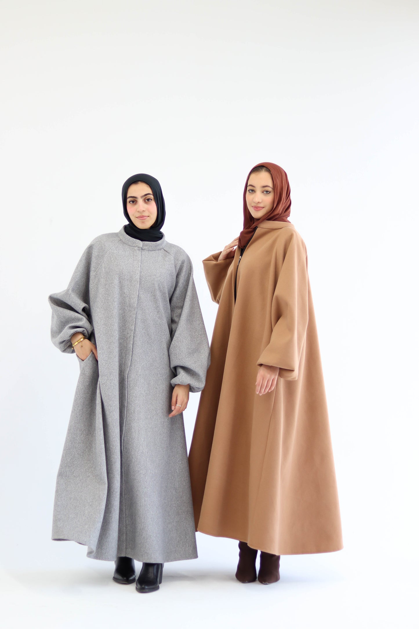 Tiana Dress Coat In Grey
