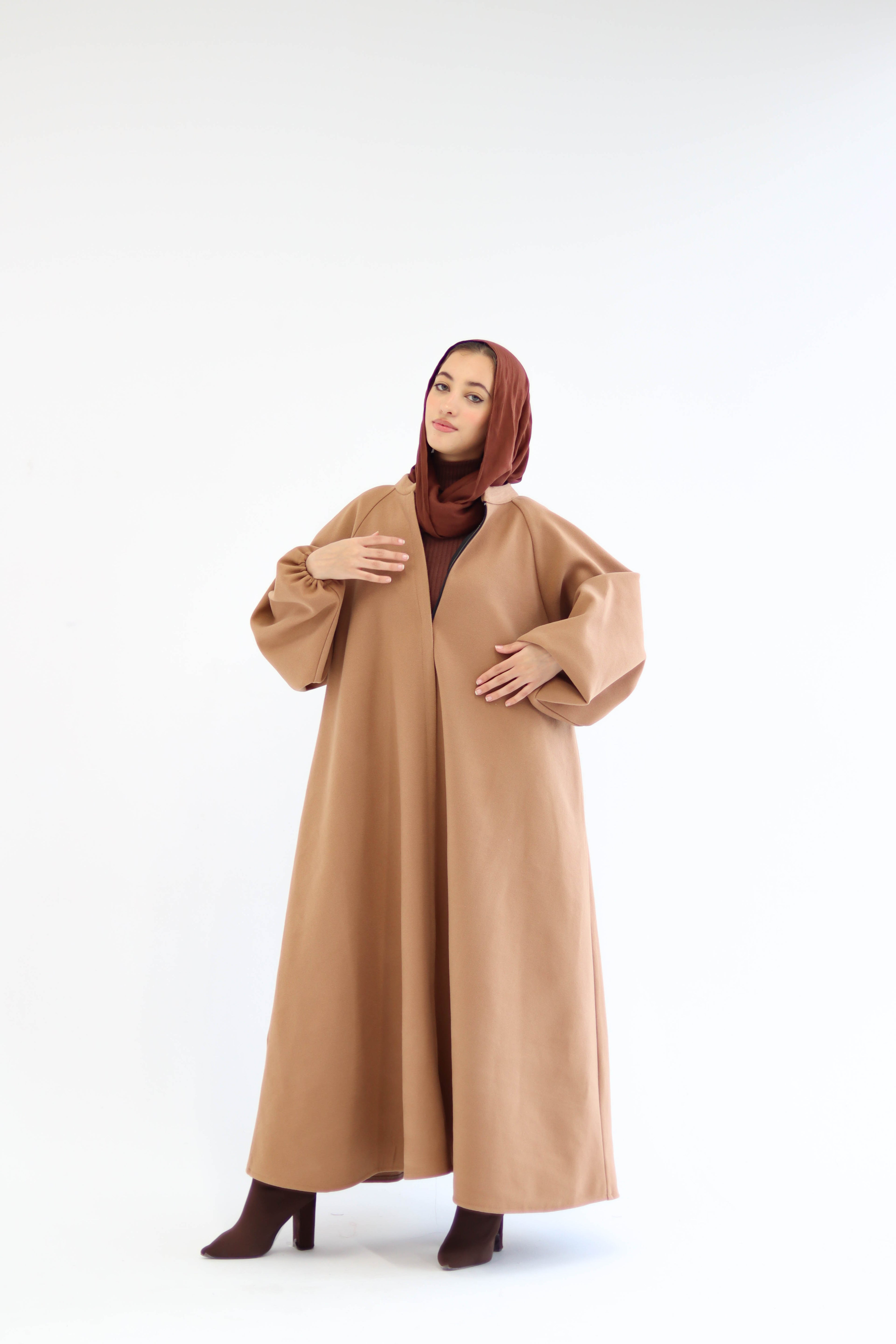 Tiana Dress Coat In Cafe