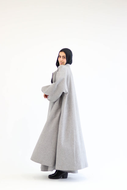 Tiana Dress Coat In Grey