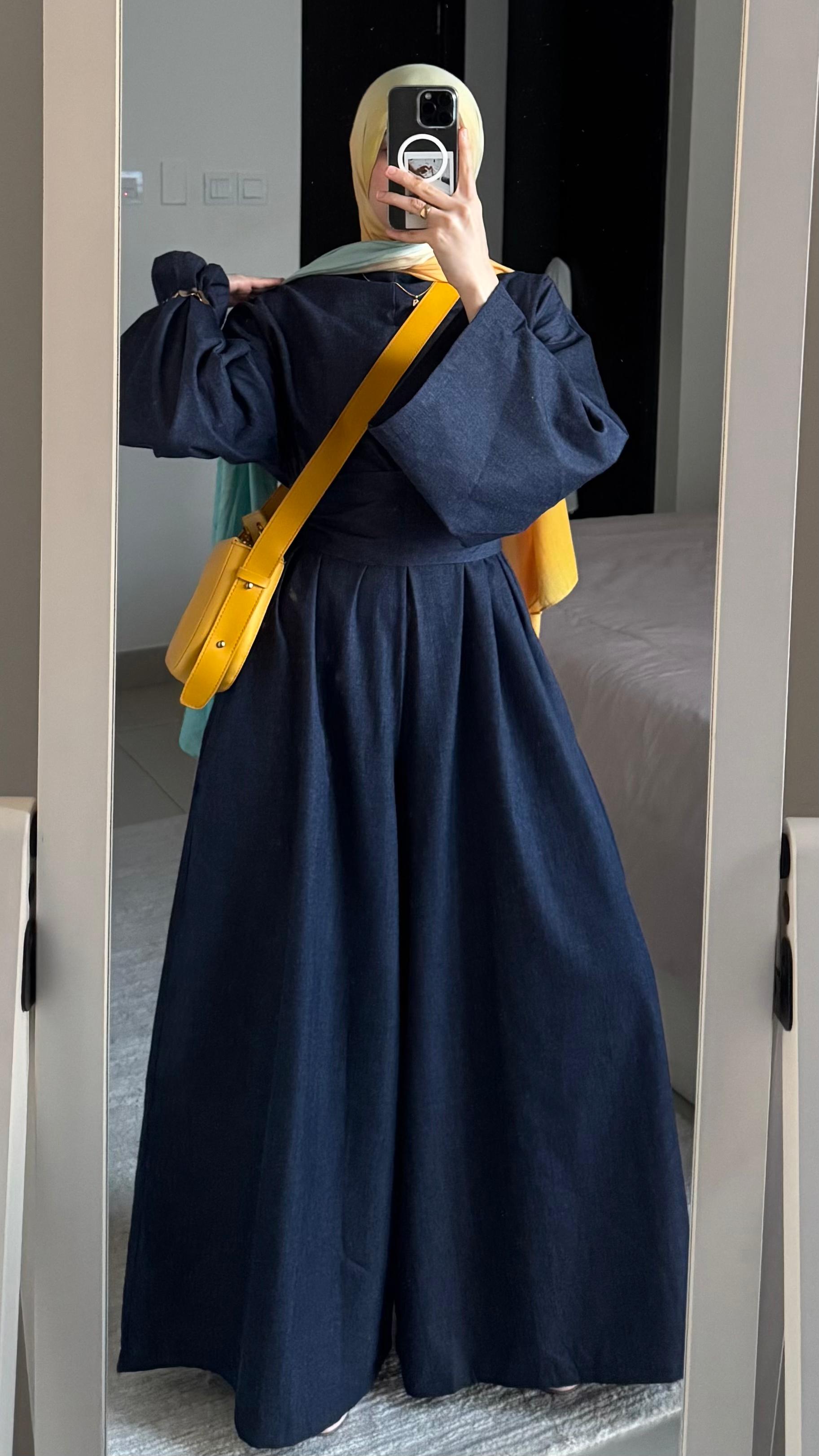 Angilia Jumpsuit Long-Sleeves In Jeans