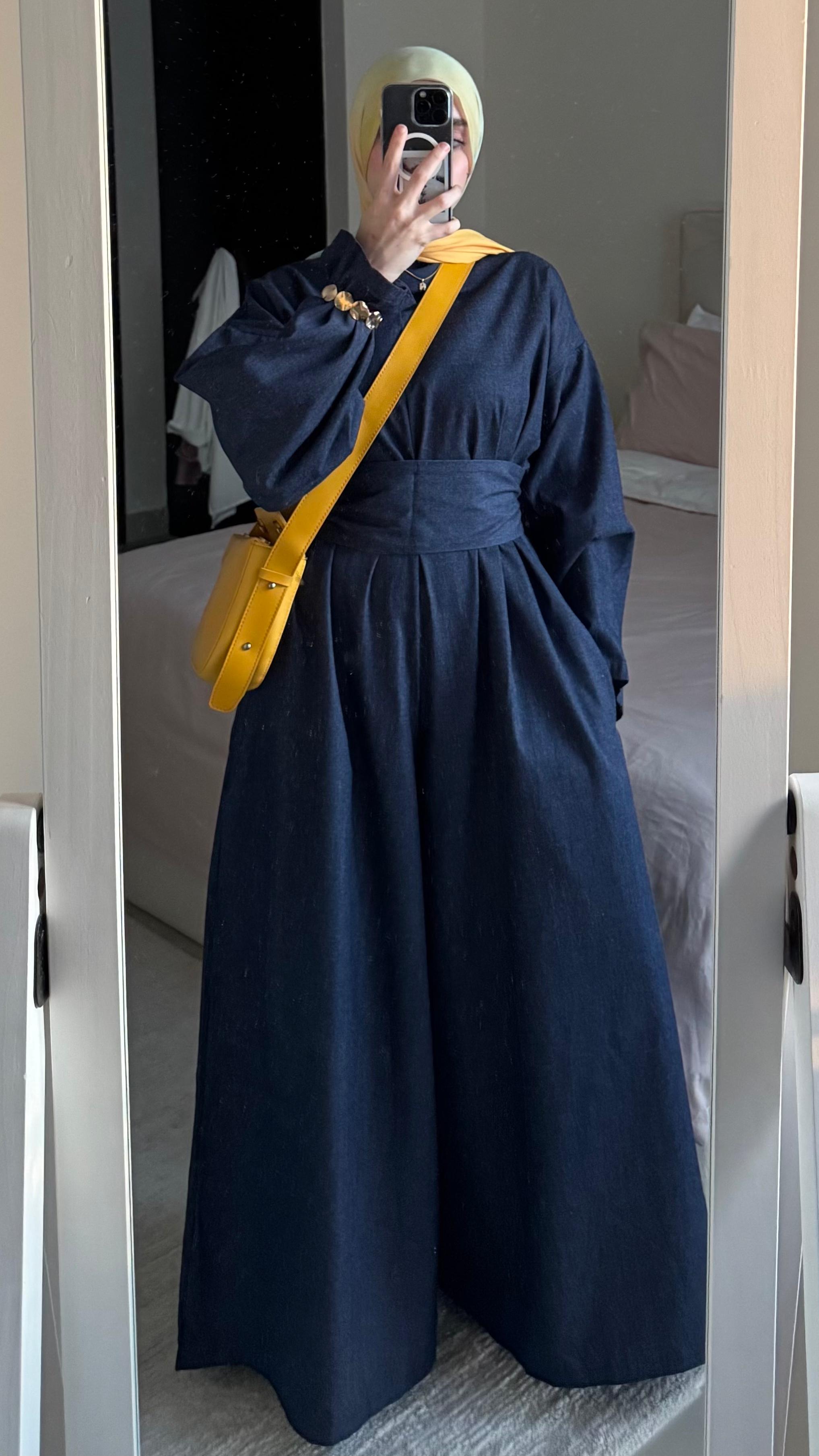 Angilia Jumpsuit (Long-Sleeves) In Jeans