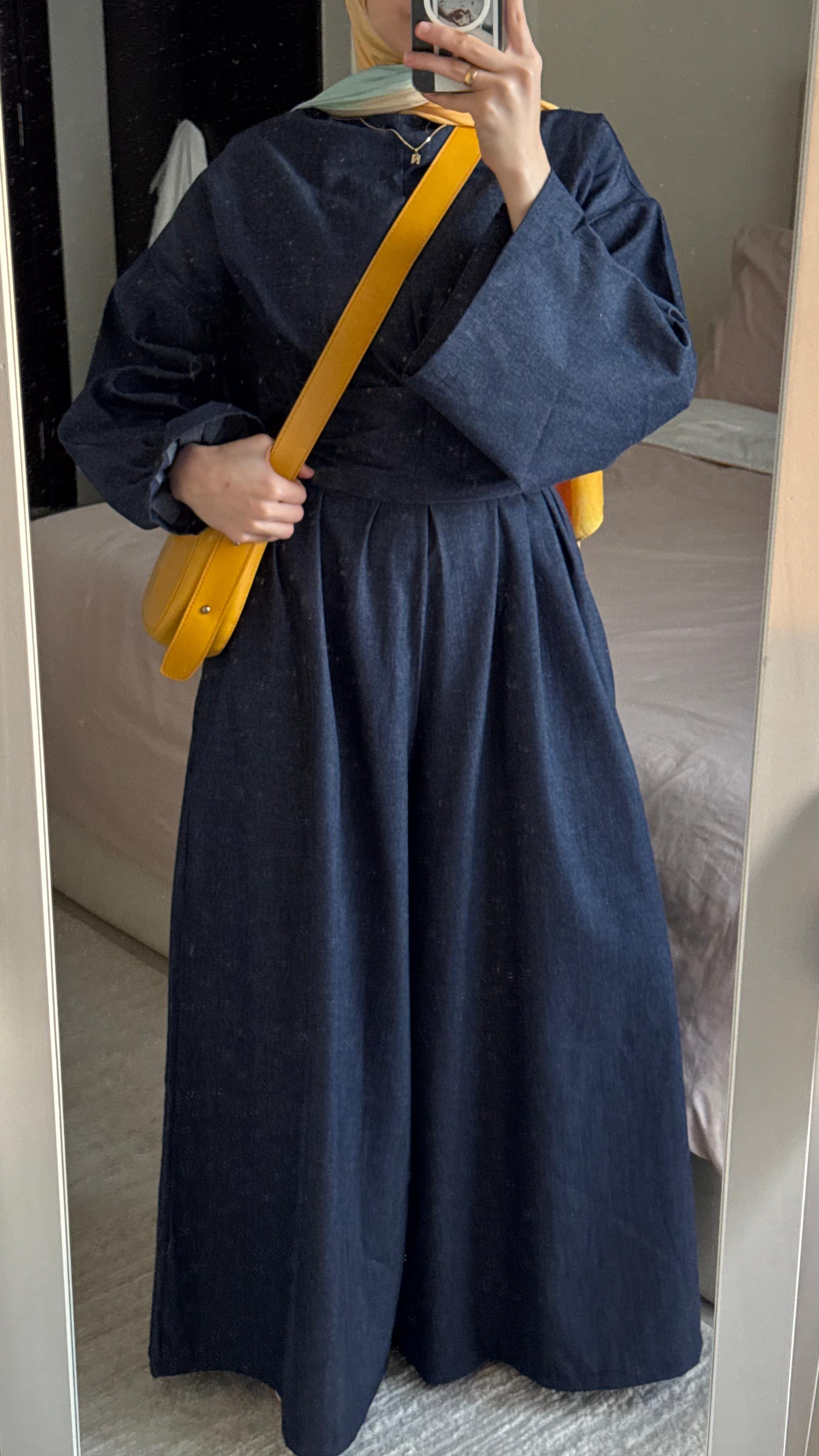 Angilia Jumpsuit Long-Sleeves In Jeans