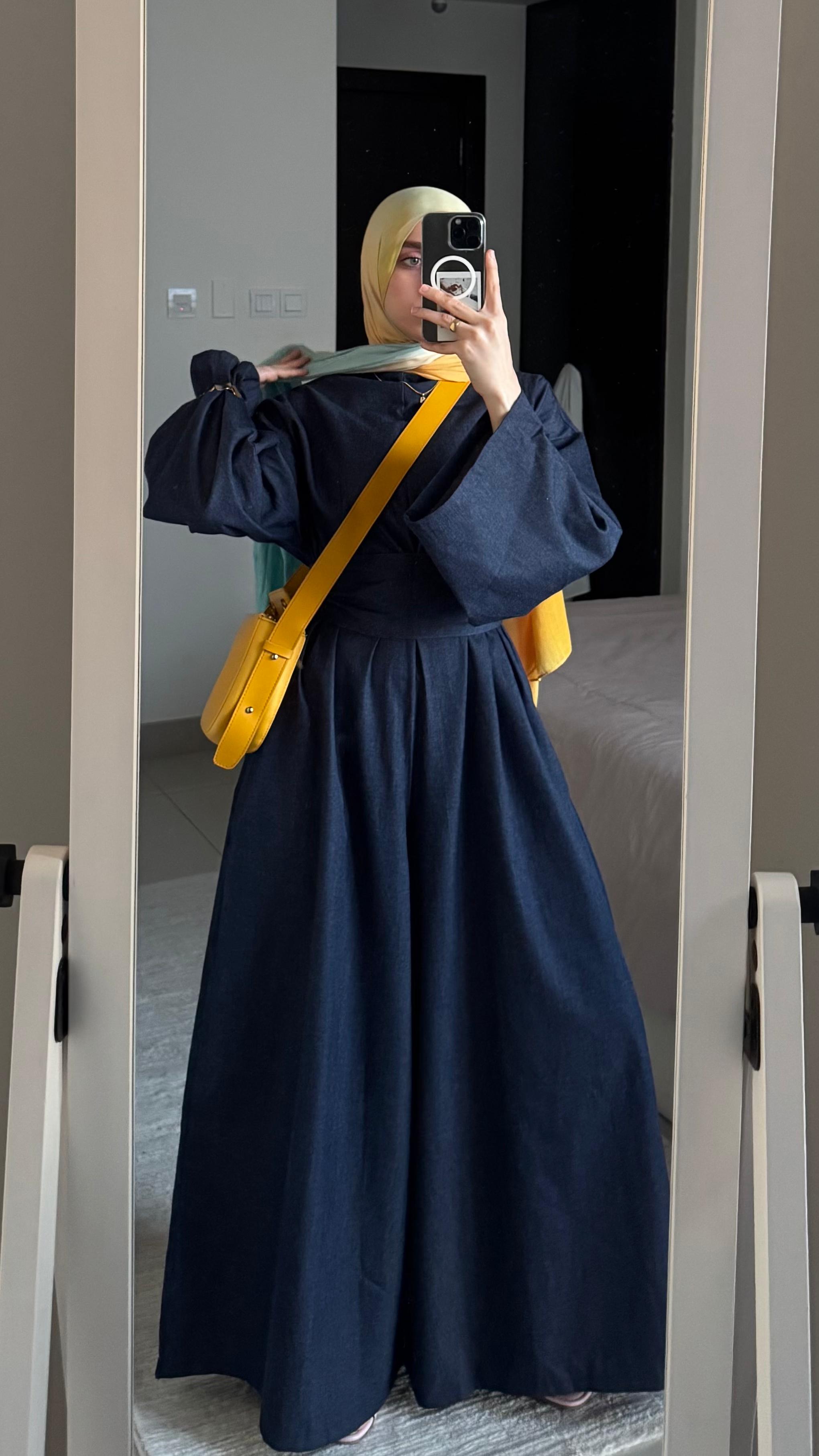 Angilia Jumpsuit Long-Sleeves In Jeans