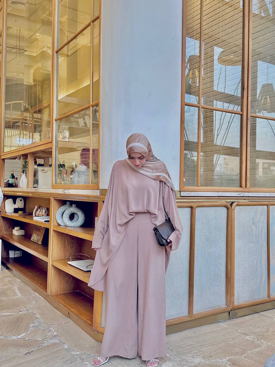 Liliana Set|Blouse|Pants In Cafe