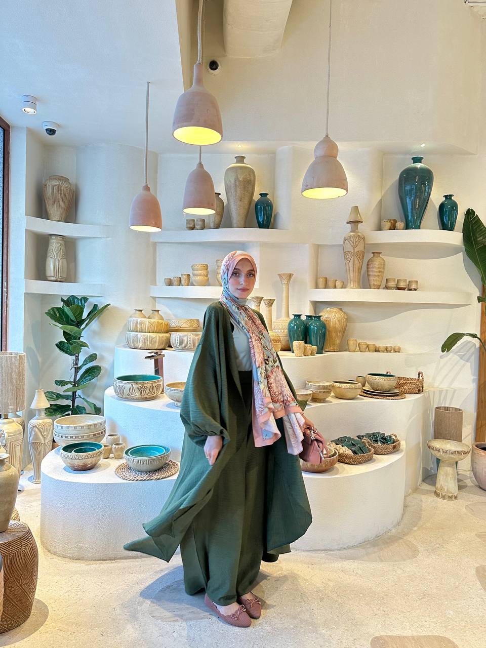 Melissa Set|Cardigan|Pants In Olive-Green
