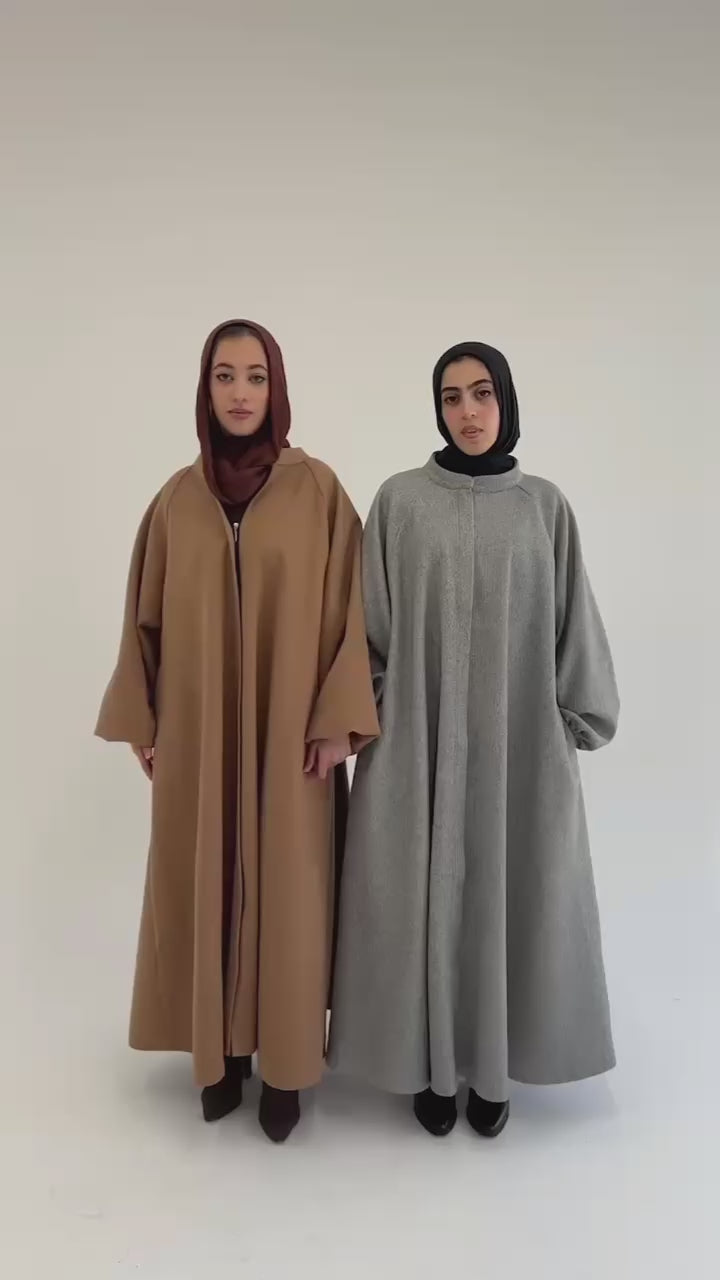 Tiana Dress Coat In Grey