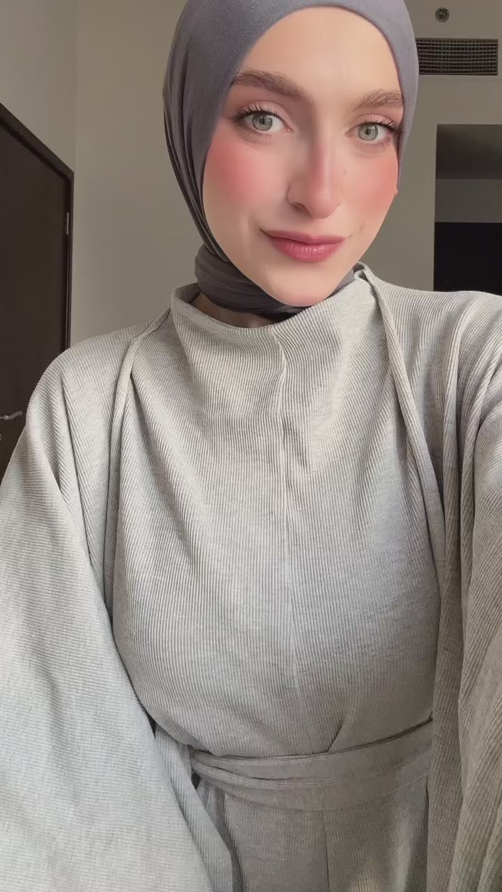 Asiia Set|Cape|Jumpsuit In Light-Grey