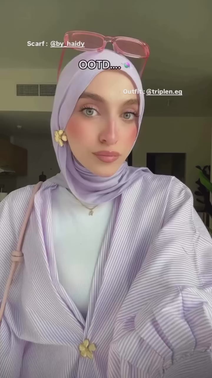 Striped Shirt In Lilac