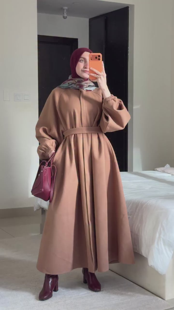 Tiana Dress Coat In Cafe