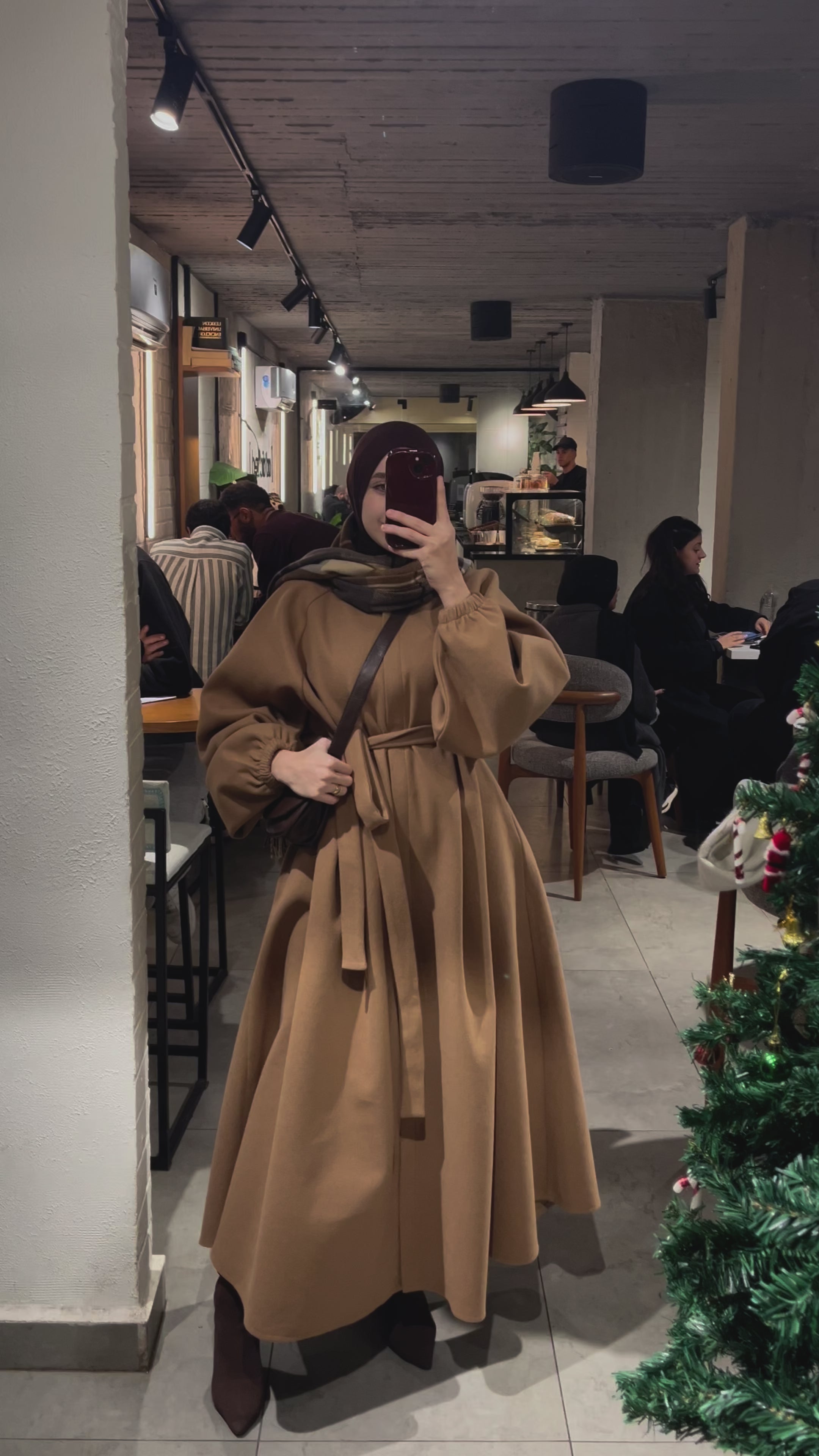 Tiana Dress Coat In Cafe