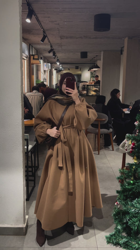 Tiana Dress Coat In Cafe