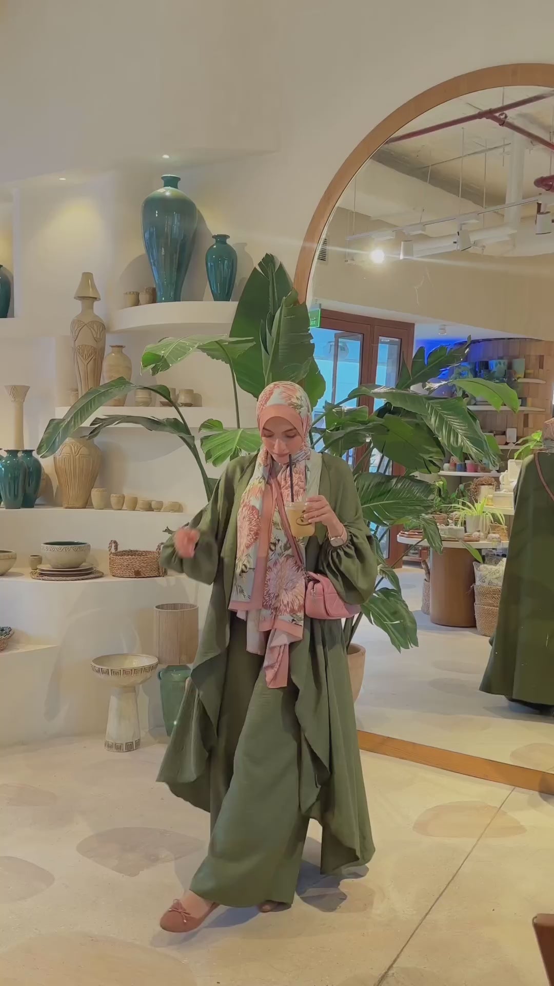 Melissa Set|Cardigan|Pants In Olive-Green