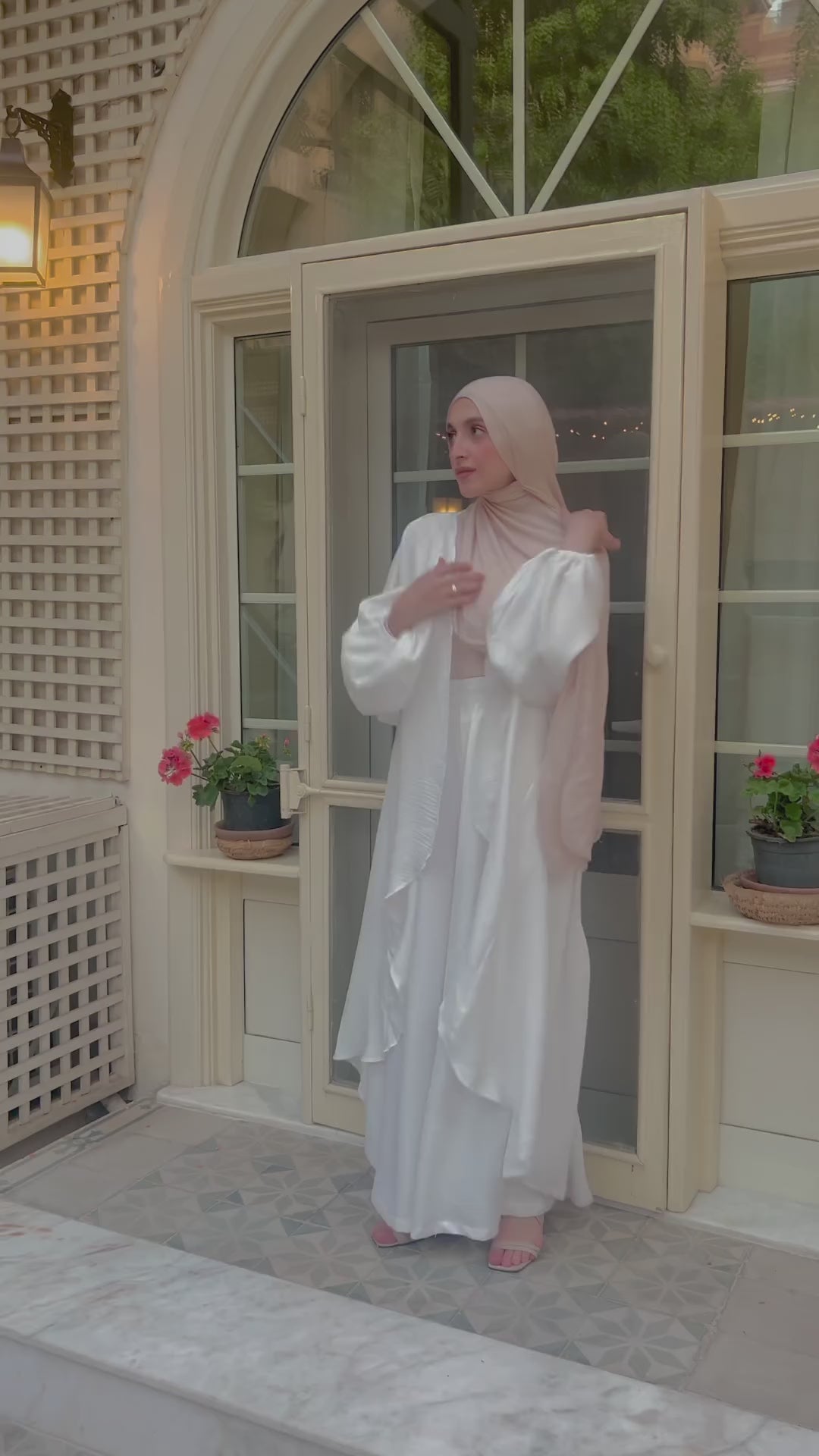 Melissa Set|Cardigan|Pants In White