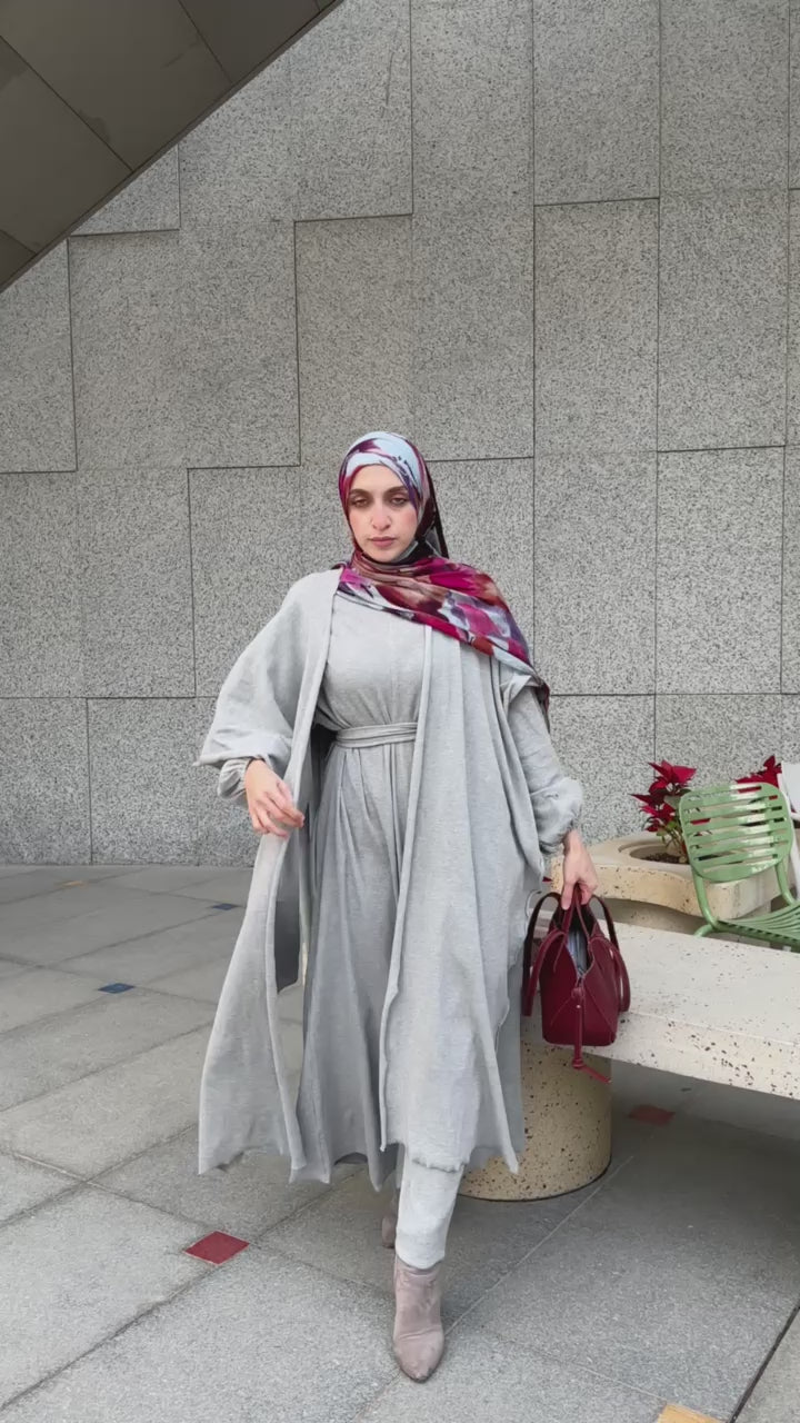 Asiia Set|Cape|Jumpsuit In Light-Grey