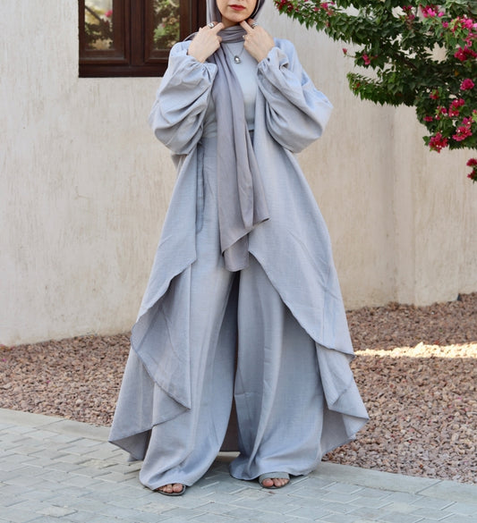 Melissa Set|Cardigan|Pants In Grey