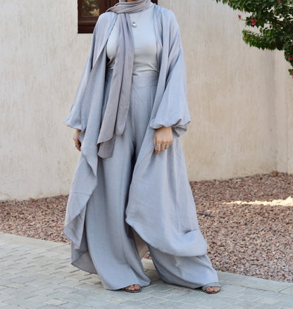 Melissa Set|Cardigan|Pants In Grey